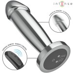 INTENSE - ANAL PLUG 10 VIBRATIONS METAL DILDO WITH REMOTE CONTROL S